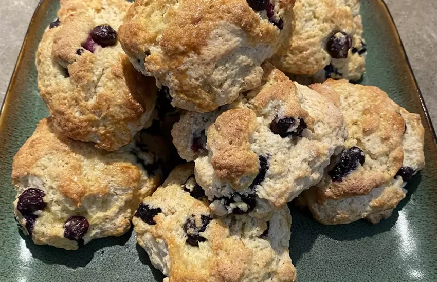 Air Fryer Blueberry Scones