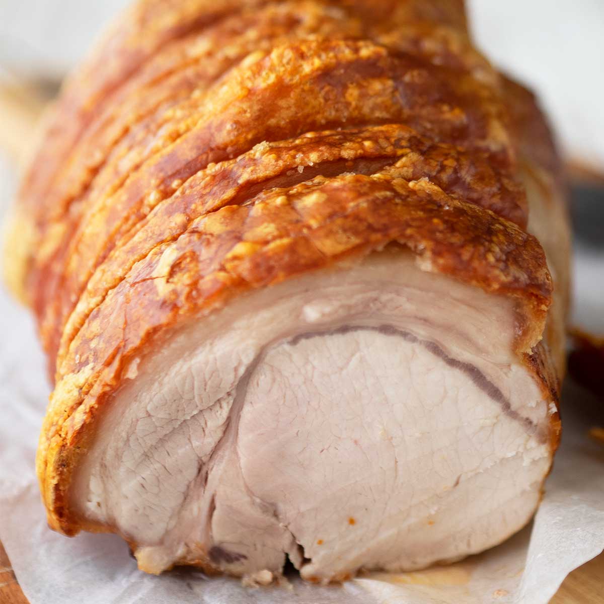 Air Fryer Roast Pork With Crispy Crackling