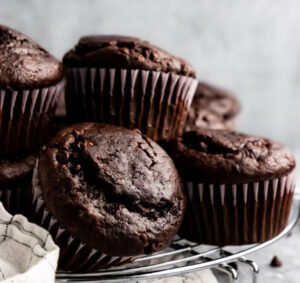 KETO DOUBLE CHOCLATE CHIP MUFFINS