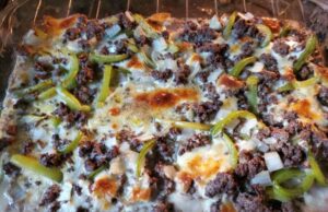 PHILLY CHEESE STEAK CASSEROLE