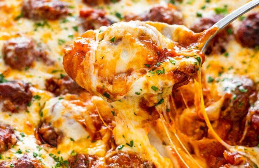 Keto Meatball Casserole