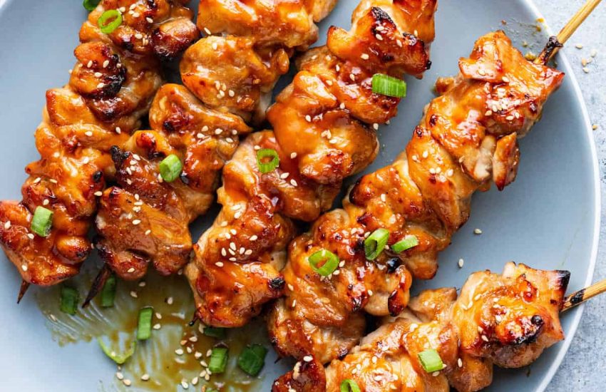 Air Fryer Grilled Chicken Kebabs