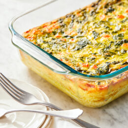 Breakfast Casserole with Spinach and Feta - Healthy & Keto Recipes