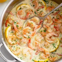 CREAMY GARLIC SHRIMP