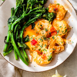 Spicy Shrimp Francese Recipe with Calabrian Chili