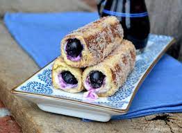 AIR FRYER BLUEBERRY CHEESECAKE CHIMICHANGAS