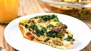 Crustless Bacon, Spinach, and Mushroom Quiche - Healthy & Keto Recipes