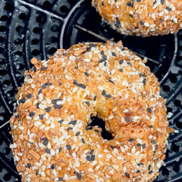 Protein Bagels with Cottage Cheese