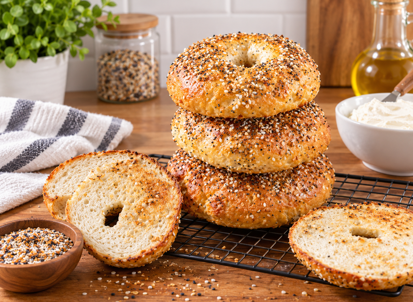 High Protein Bagels 