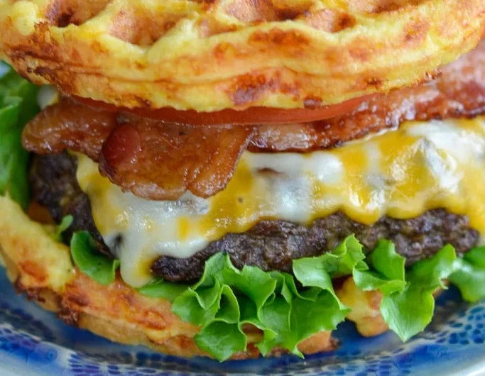 Low Carb Chaffle Burger