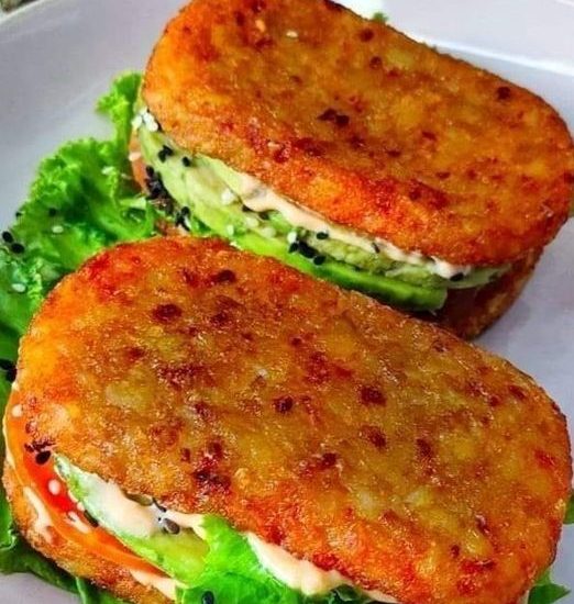 Air fryer Hash brown Sandwich