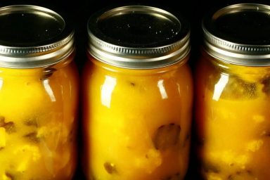 Homemade Sweet Mustard Pickles