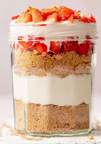 High Protein Cheesecake Jars