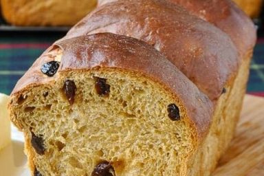 Sweet Molasses Raisin Bread