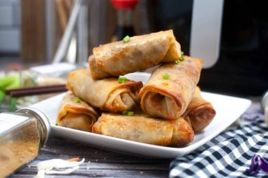 Air Fryer Veggie Spring Rolls