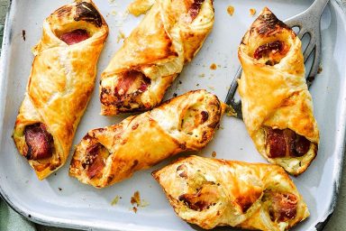 Bacon & cheese turnovers