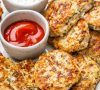 High Protein Chicken + Zucchini Fritters