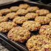 Rhubarb Oatmeal Cookies