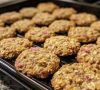 Rhubarb Oatmeal Cookies