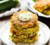 Crispy Cheesy Potato Fritters