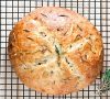 Rustic No-Knead Rosemary Garlic Bread