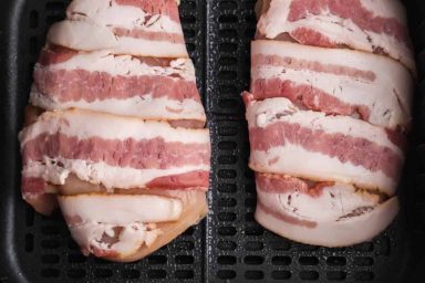 Air Fryer Bacon Wrapped Chicken