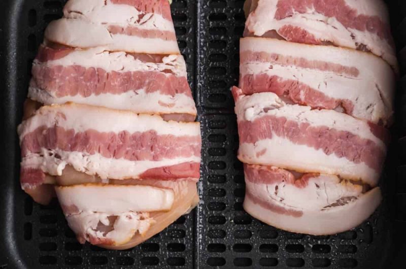 Air Fryer Bacon Wrapped Chicken