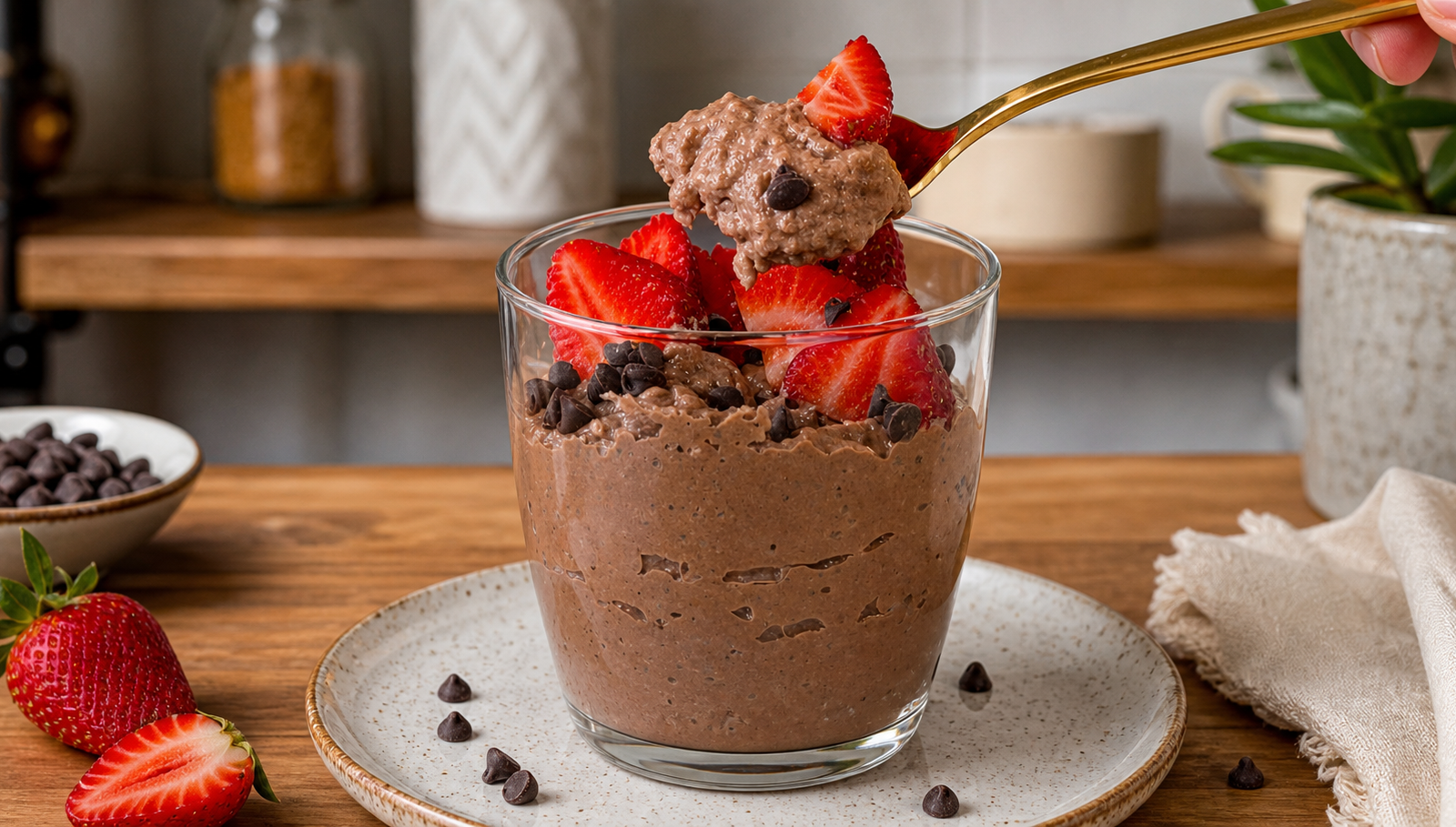 Instant Chocolate Chia Pudding (Easy, High Protein & Gluten-Free)