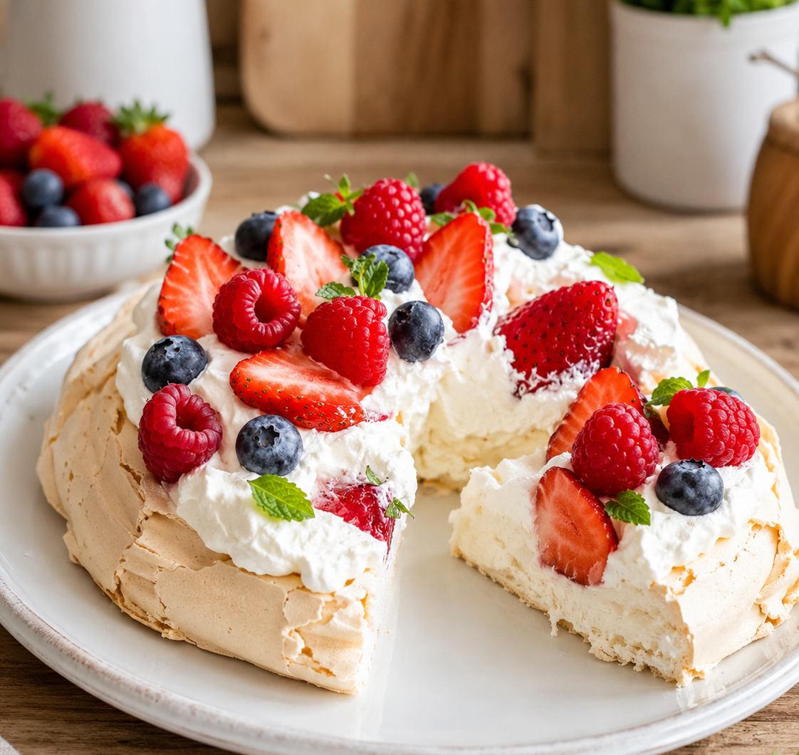 Air fryer pavlova