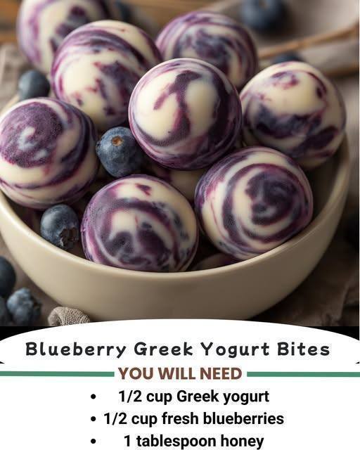 Frozen Blueberry Greek Yogurt Clusters