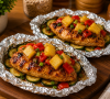 Heathly Pineapple Teriyaki Chicken Foil Packs