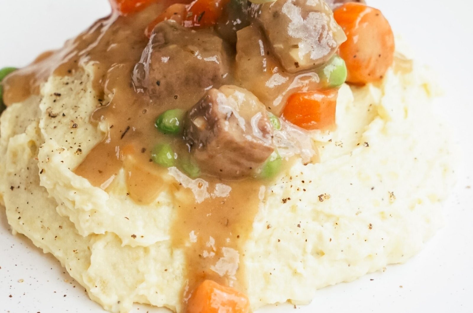 Healthy Beef Stew with Creamy Mashed Potatoes