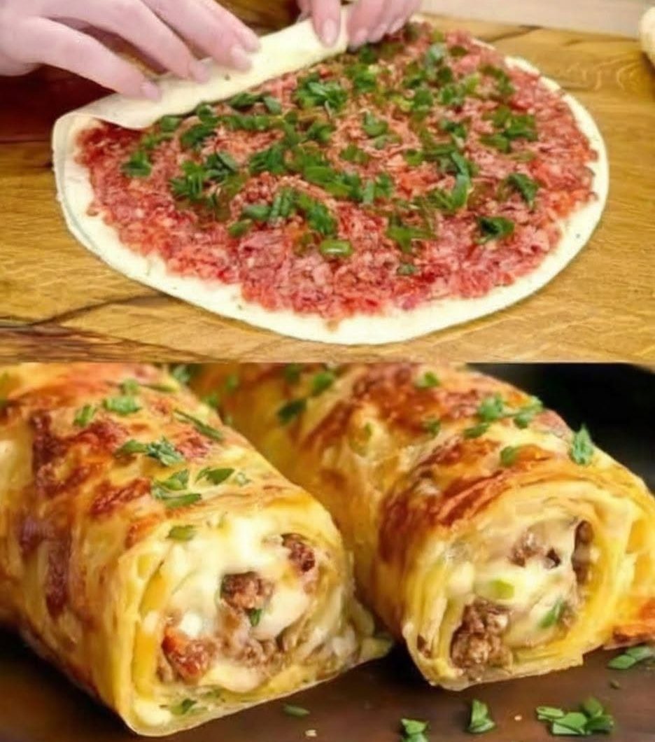 Ground Beef Tortilla Roll-Ups