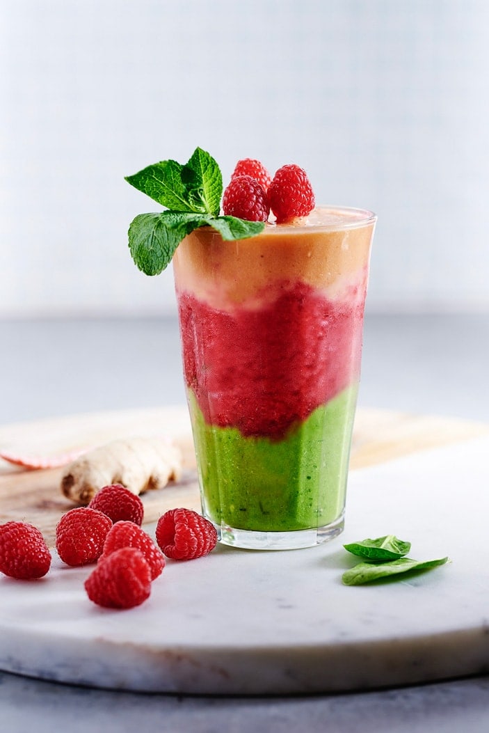 Healthy Tutti Frutti & Veggie Smoothie