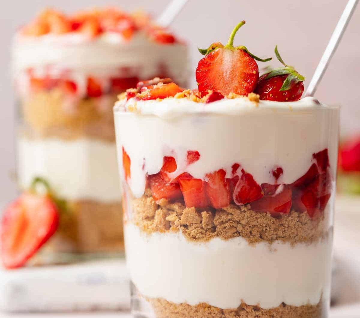High-Protein Cheesecake Jars