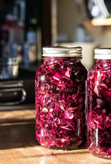 Healthy Homemade Pickled Red Cabbage