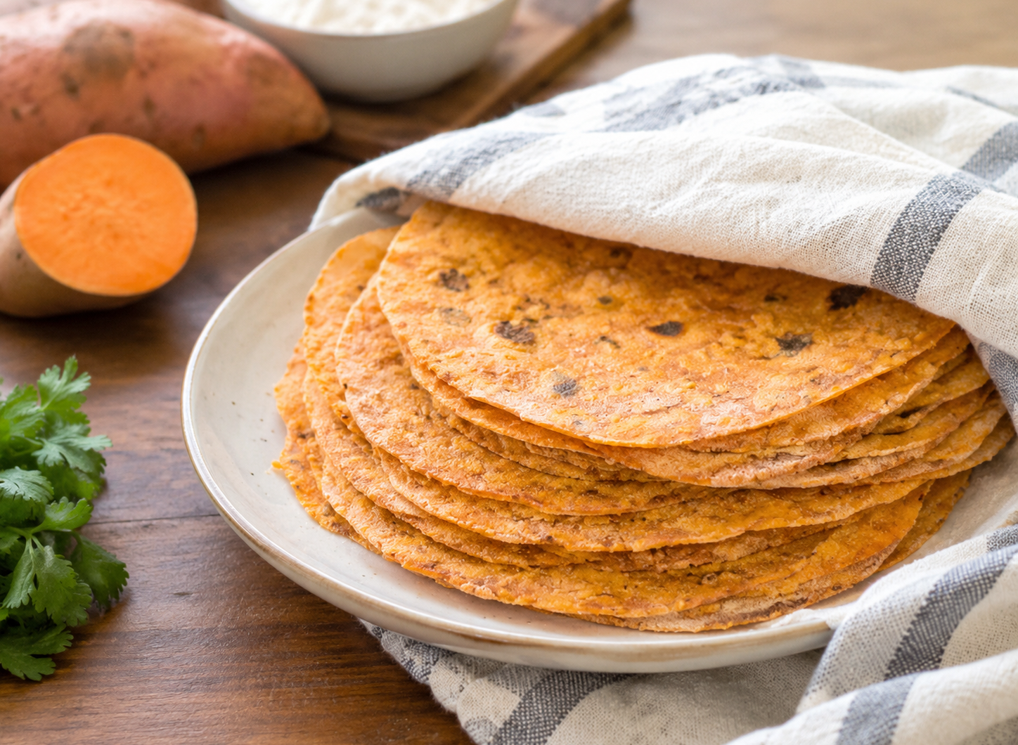 Healthy Homemade Sweet Potato Tortillas