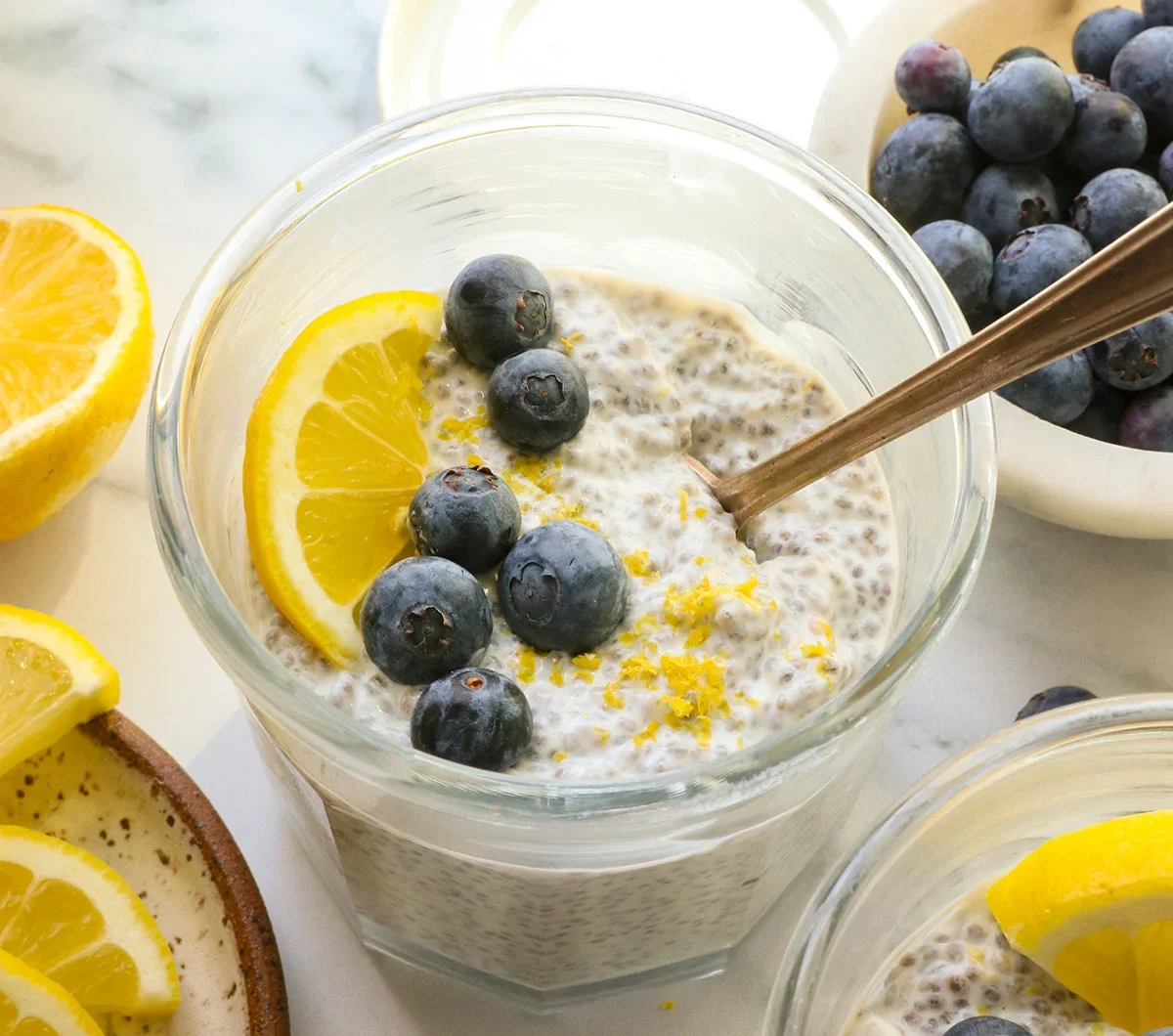 Lemon Chia Pudding (with Greek Yogurt)